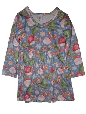 LaLeePop Girls Sugar Cookie Seasonal Long Sleeve Dress Size 3T NWOT